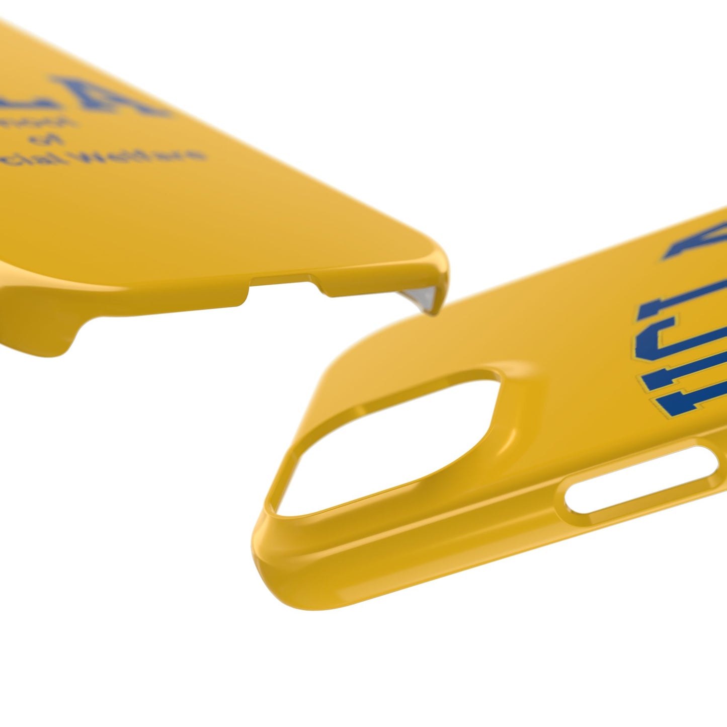 UCLA Slim I-Phone Case - School of Social Welfare-Text Logo (Yellow)