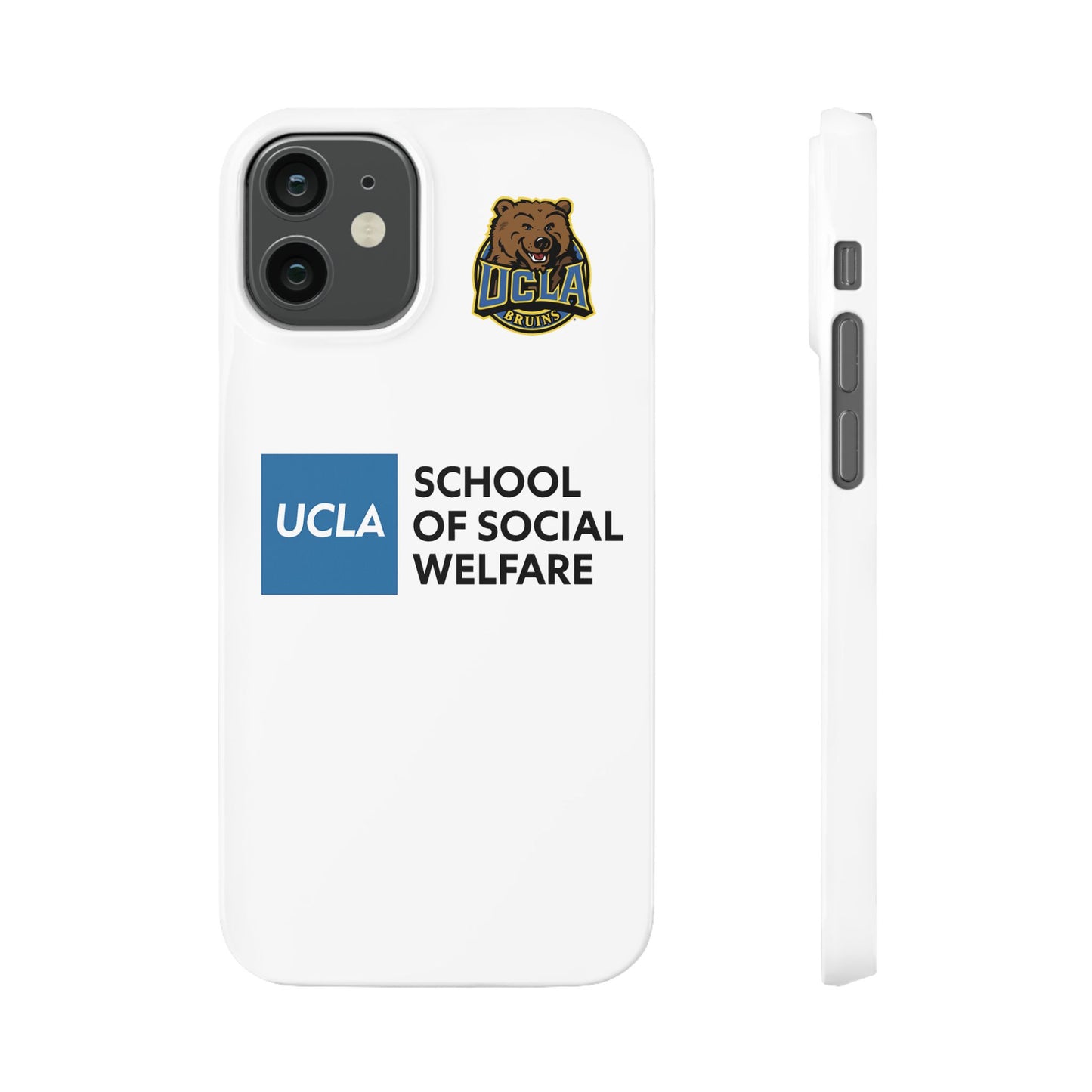 UCLA Slim I-Phone Case - School of Social Welfare (White)
