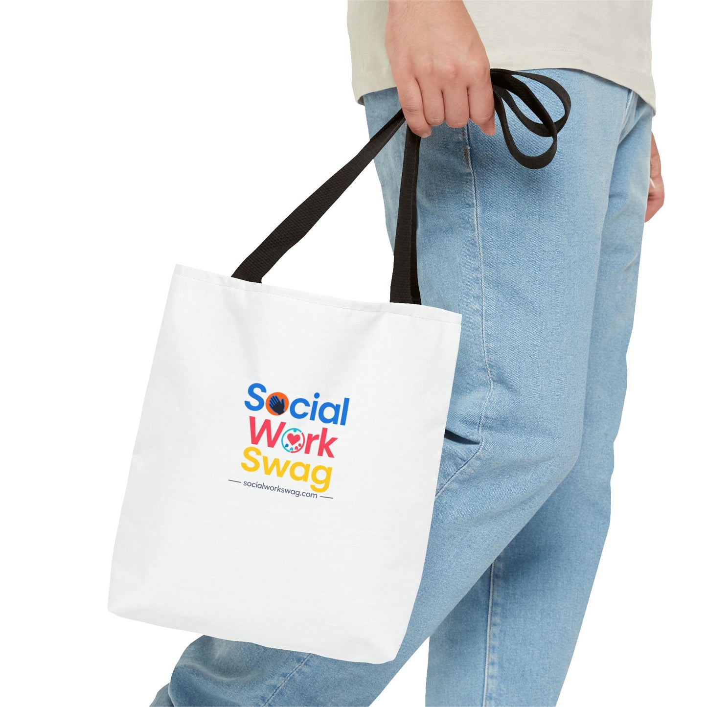 Social Work Swag Tote Bag — Colorful Social Worker Gift Tote