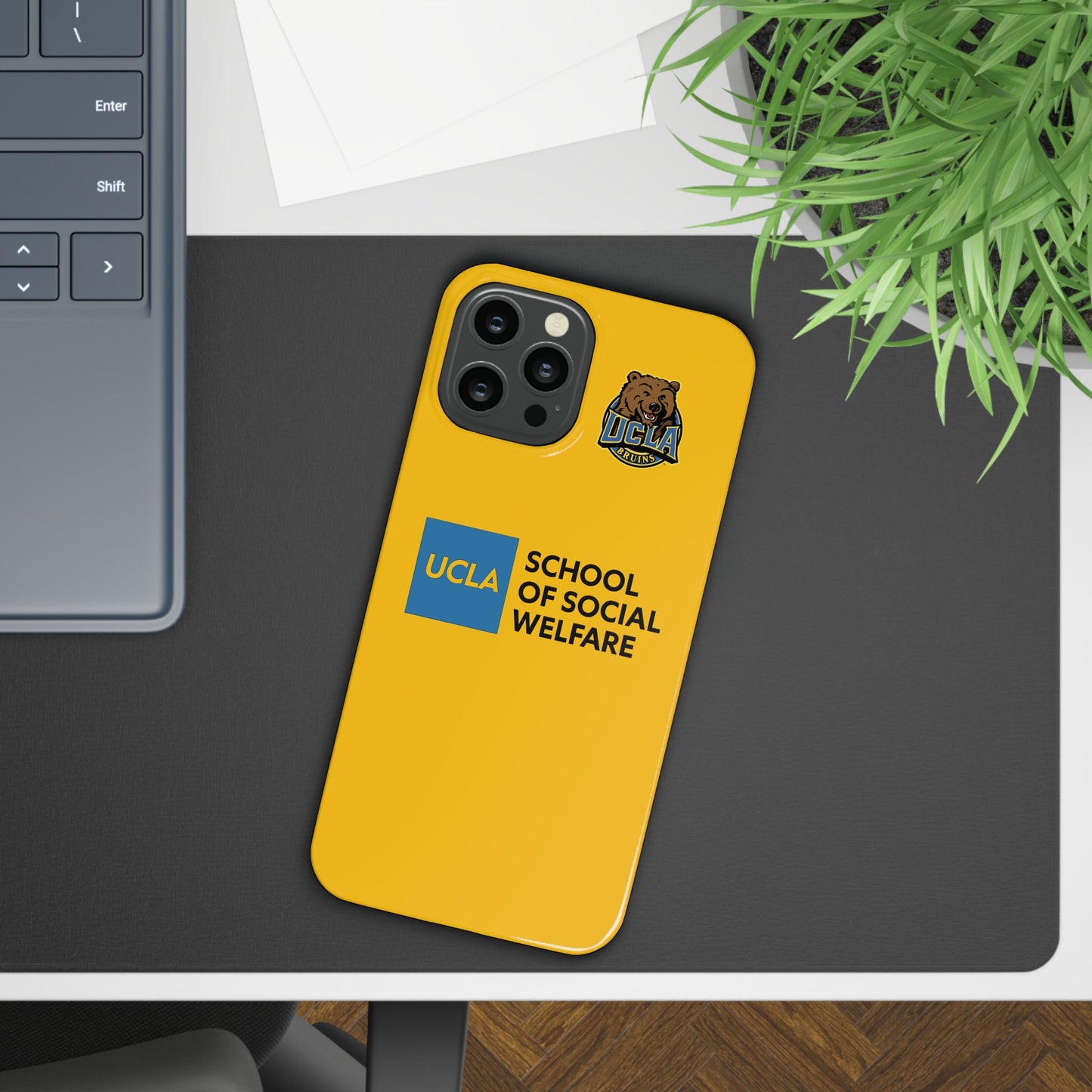 UCLA Slim I-Phone Case - School of Social Welfare (Yellow)