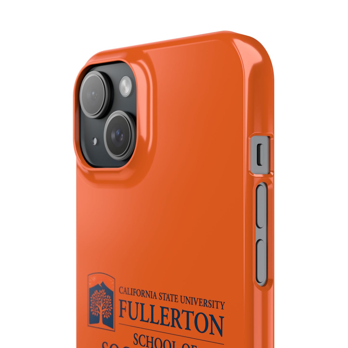 Cal State Fullerton University - Slim I-Phone Case - School of Social Work (Orange)