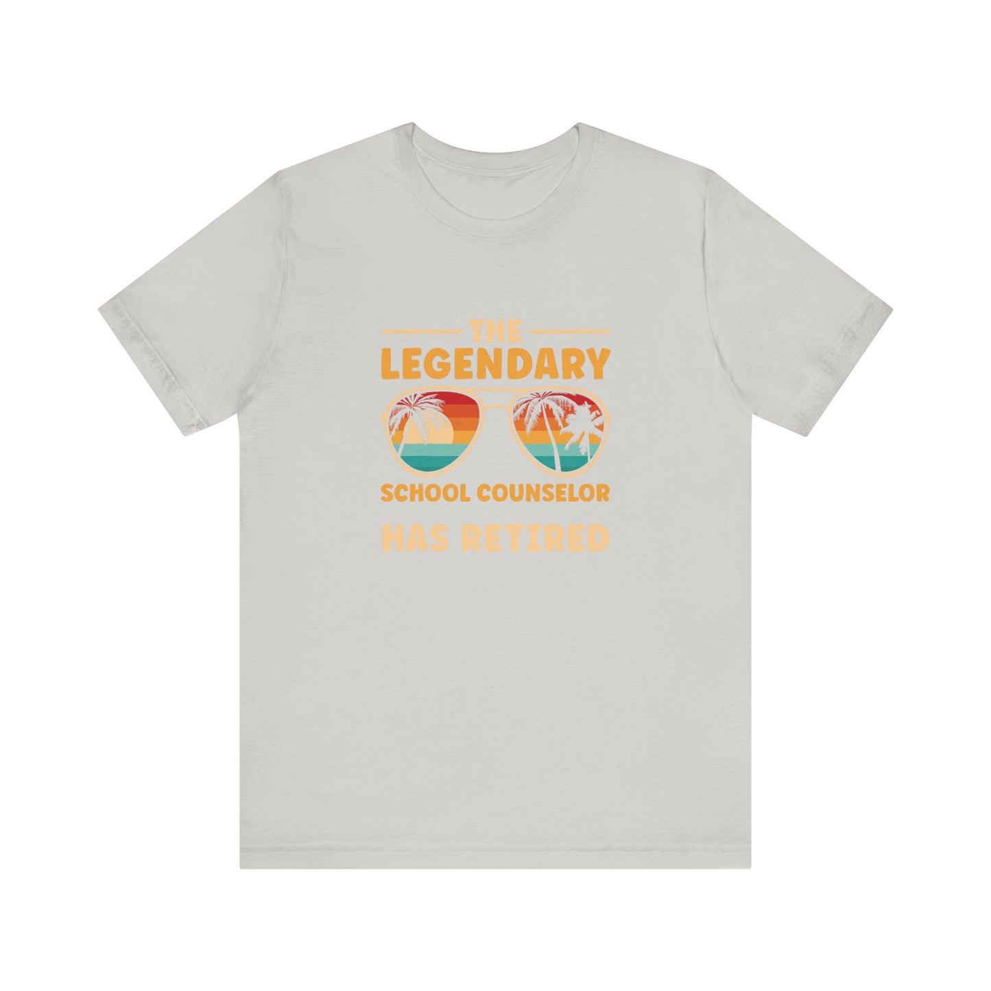 Unisex The Legendary School Counselor Has Retired T-Shirt — Retirement Gift Tee for Counselors
