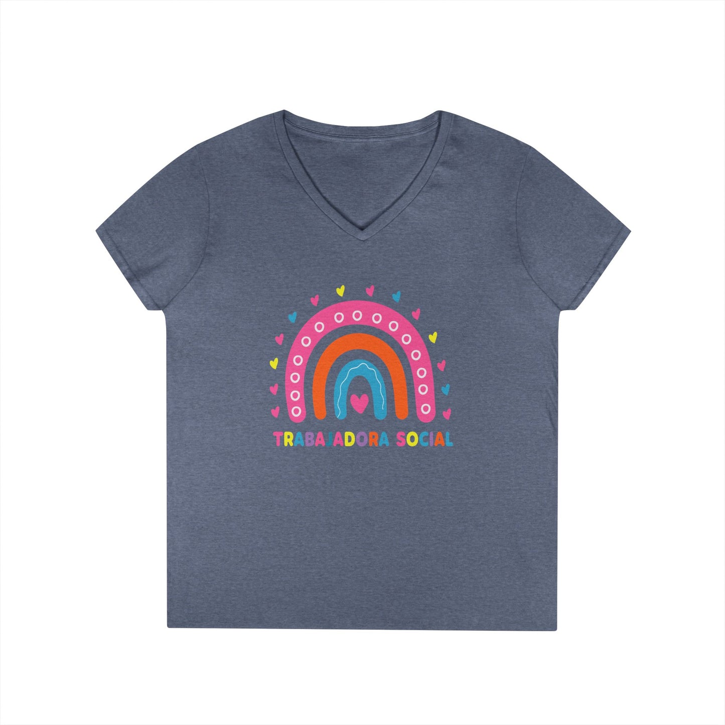 Trabajadora Social Rainbow V-Neck Tee