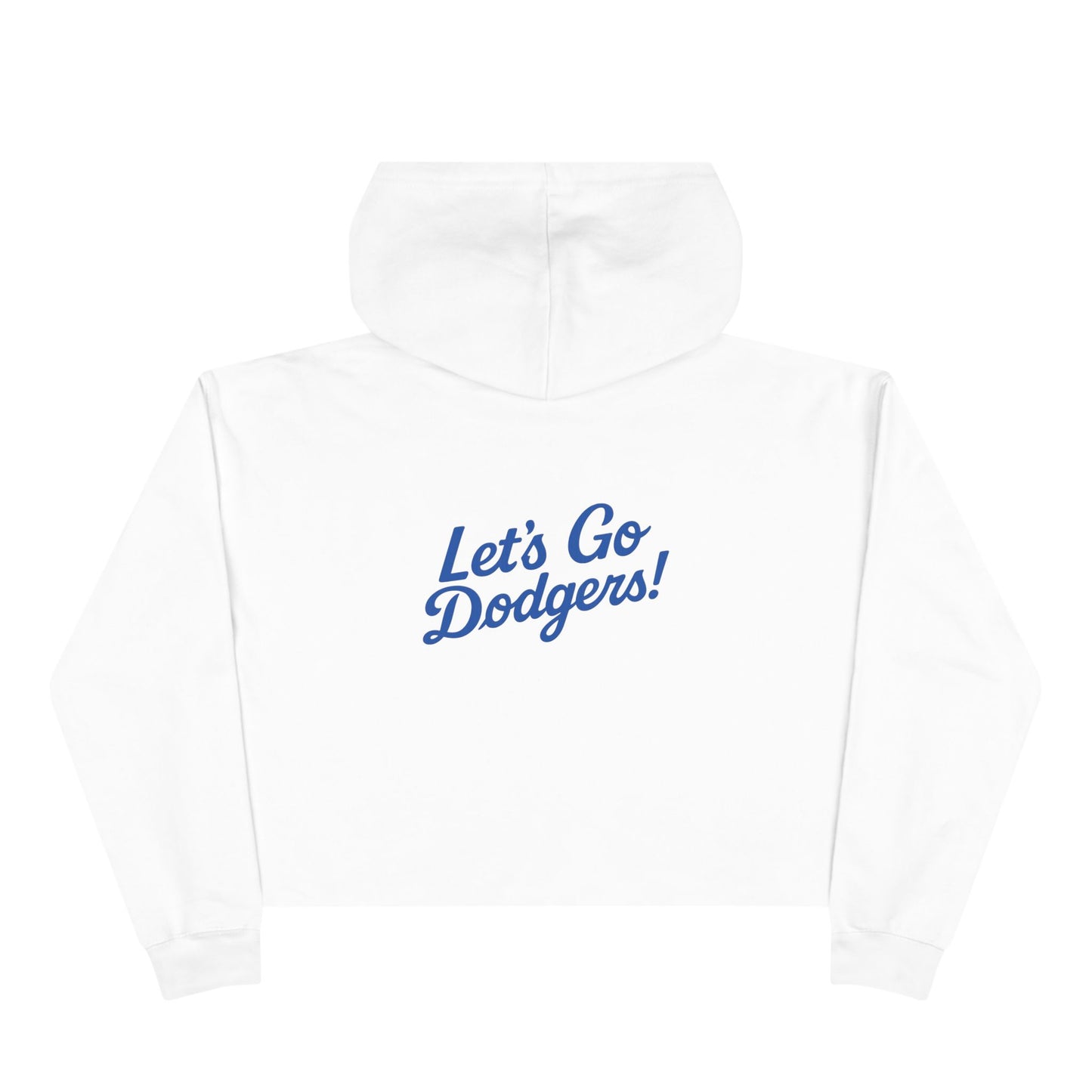 USC Social Work & Dodgers Crop Hoodie - Cheerful College Style