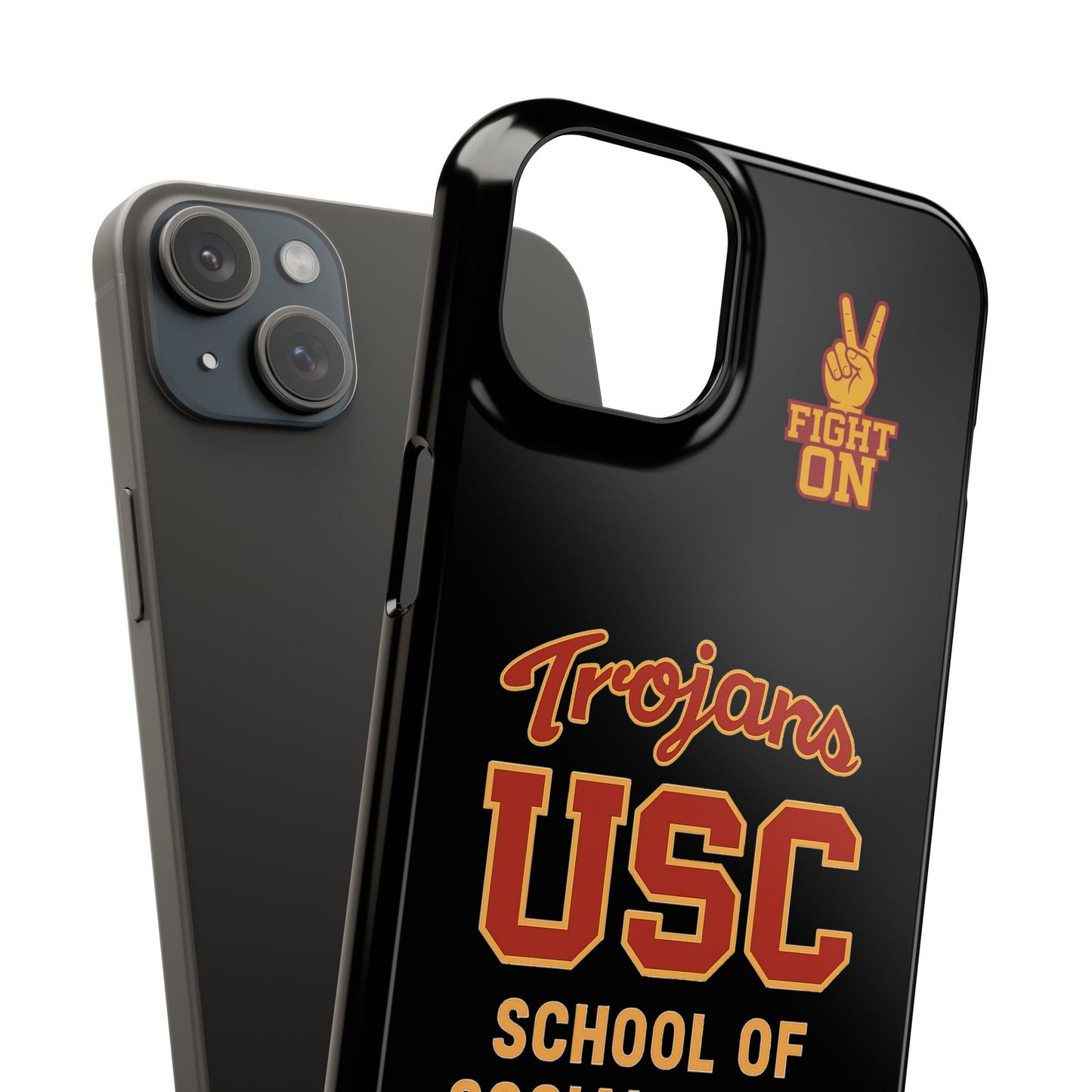 USC Trojans Slim I-Phone Case - School of Social Work (Black)