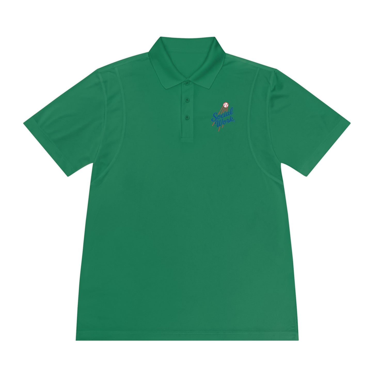 Sport Polo Shirt — Small "Special Week" Retro Script Chest Logo - Men's