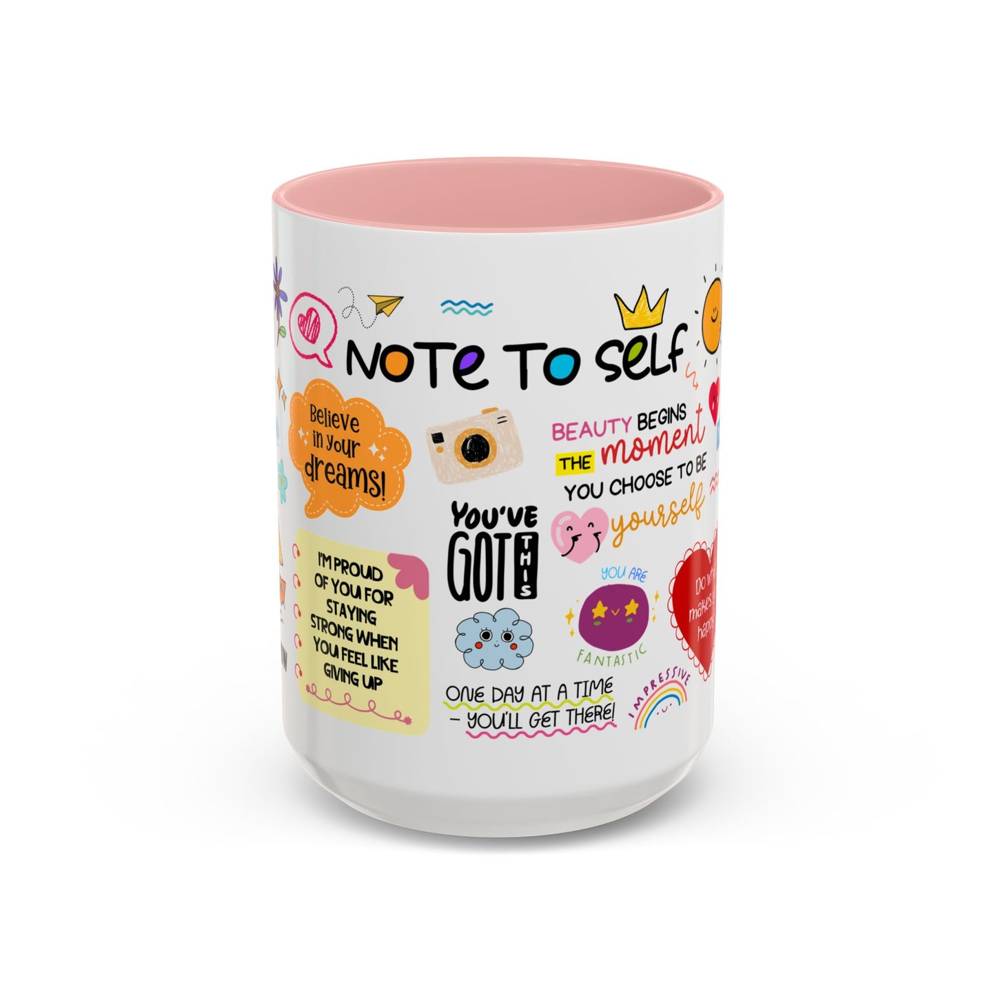 Note to Self Inspirational Coffee Mug — Motivational Quotes 15oz - Social Worker