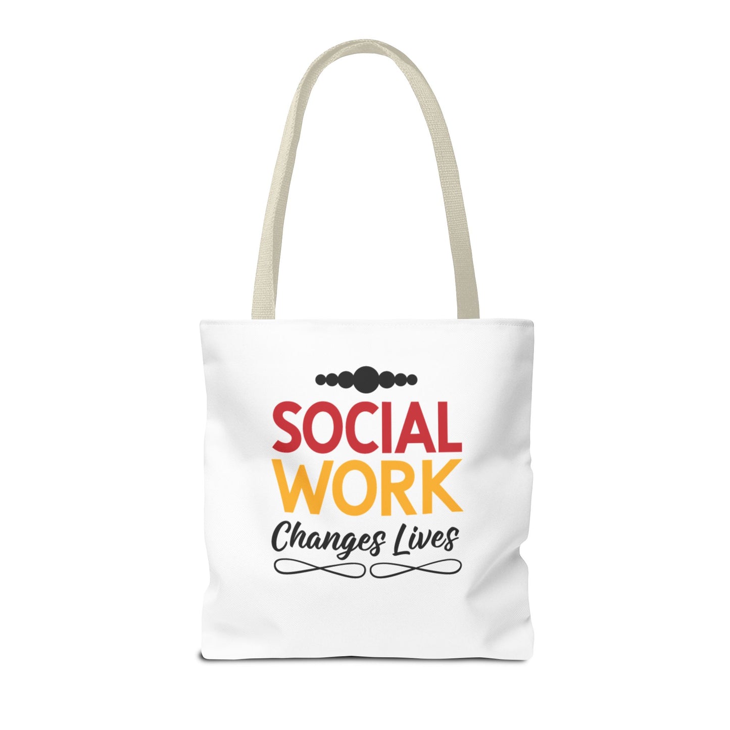 Social Worker Tote Bag — Inspirational "Social Workers Inspire Change" Two Side Design