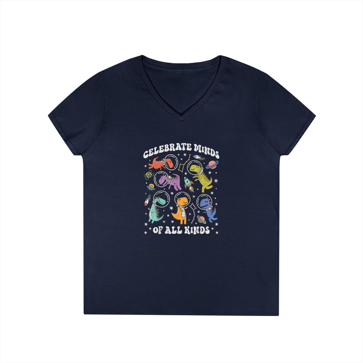 Celebrate Blinds of All Kinds V-Neck Tee - School Social Worker (Women's)