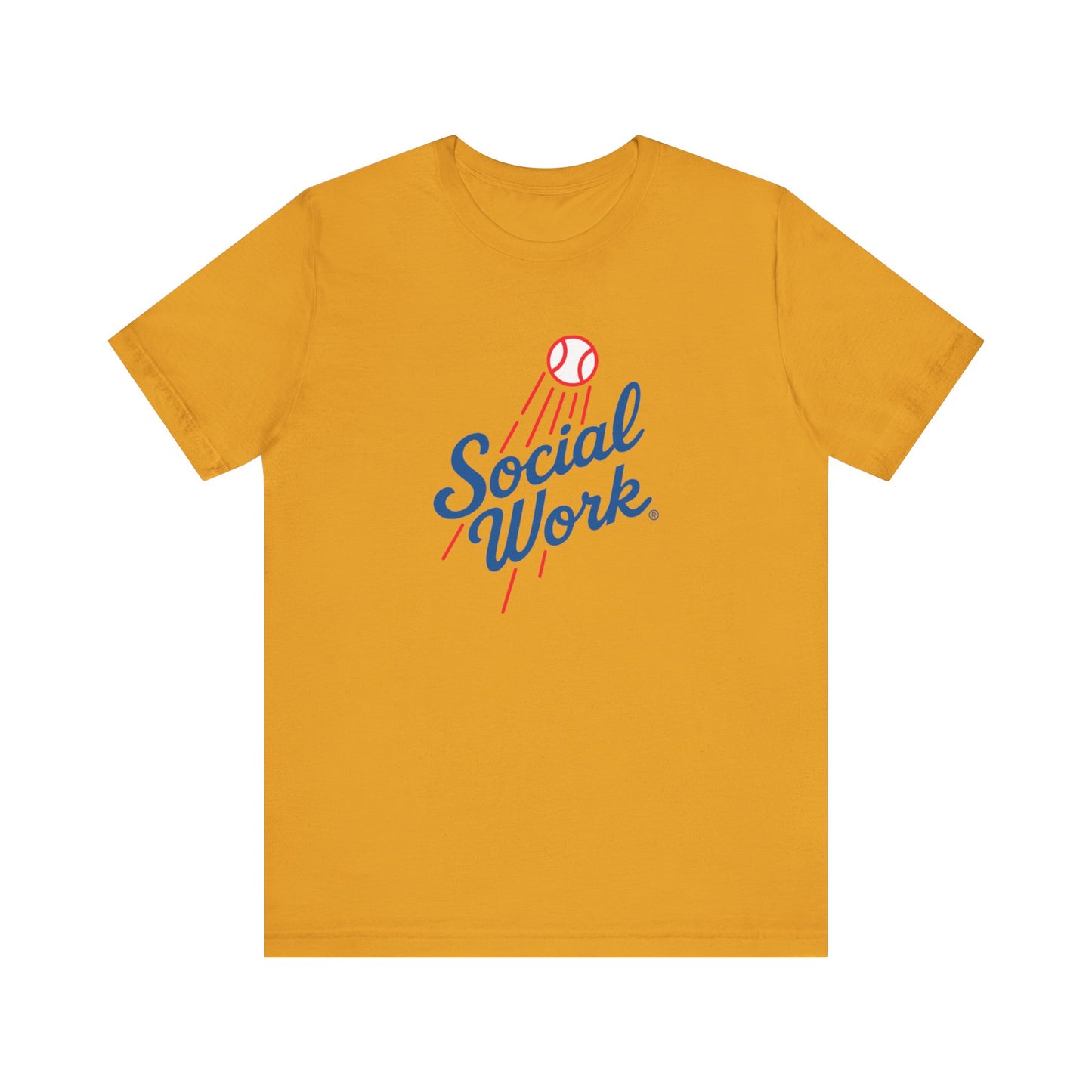 Social Work Vintage Baseball Tee – “Social Work” Script Graphic T‑Shirt