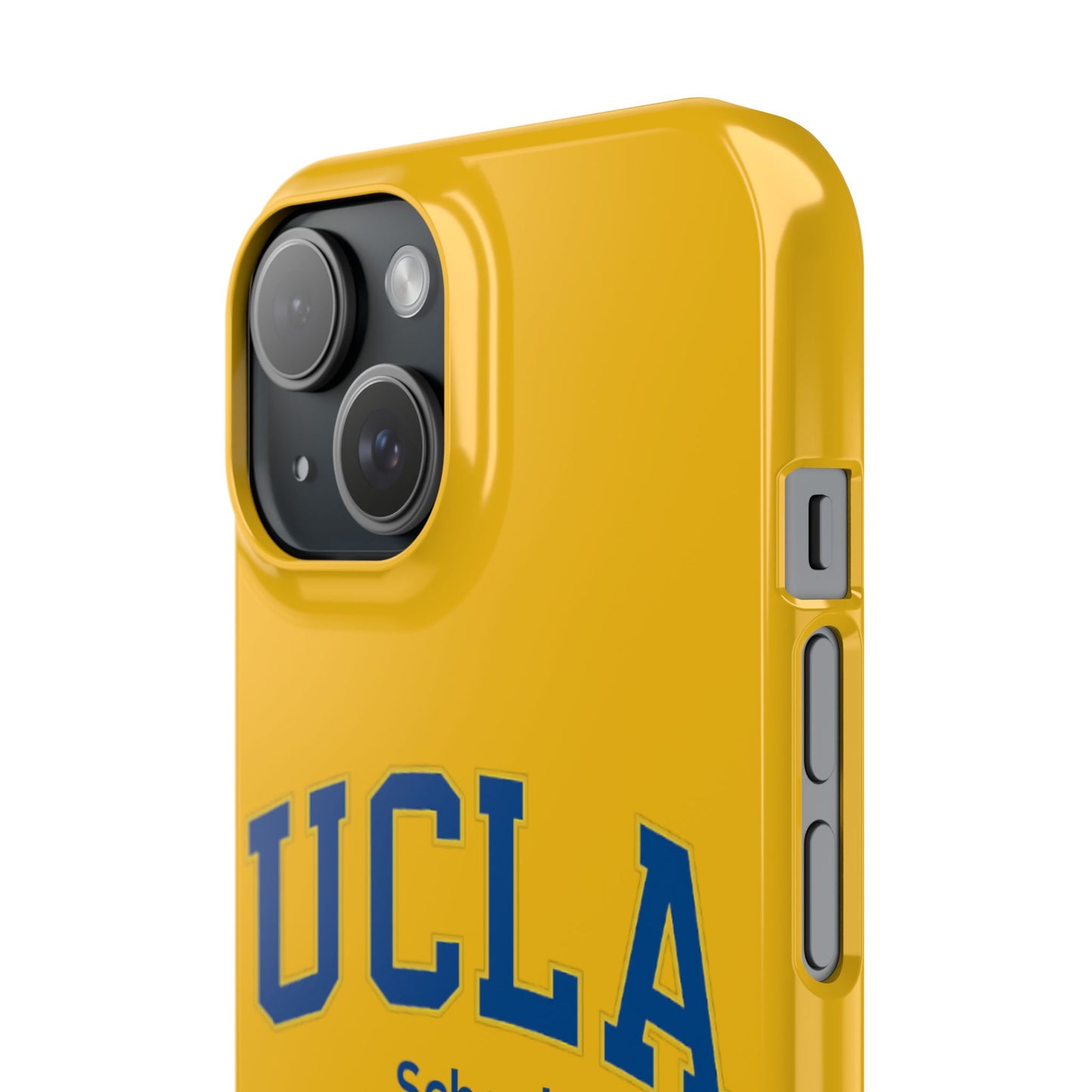UCLA Slim I-Phone Case - School of Social Welfare-Text Logo (Yellow)
