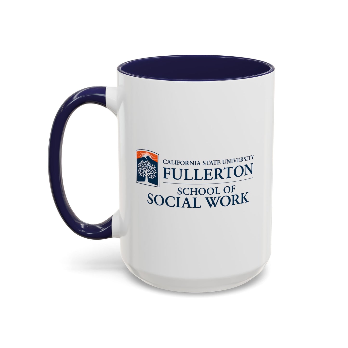 Fullerton School of Social Work Customized Accent Coffee Mug - 15oz