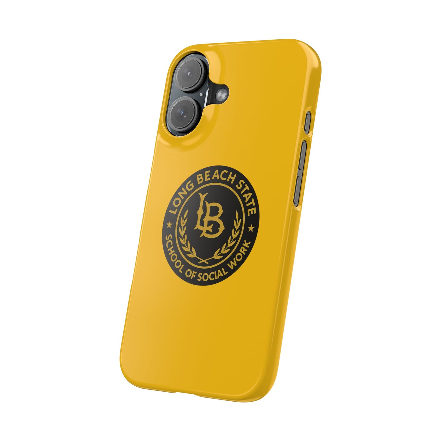 Long Beach State University - Slim I-Phone Case - School of Social Work (Yellow)