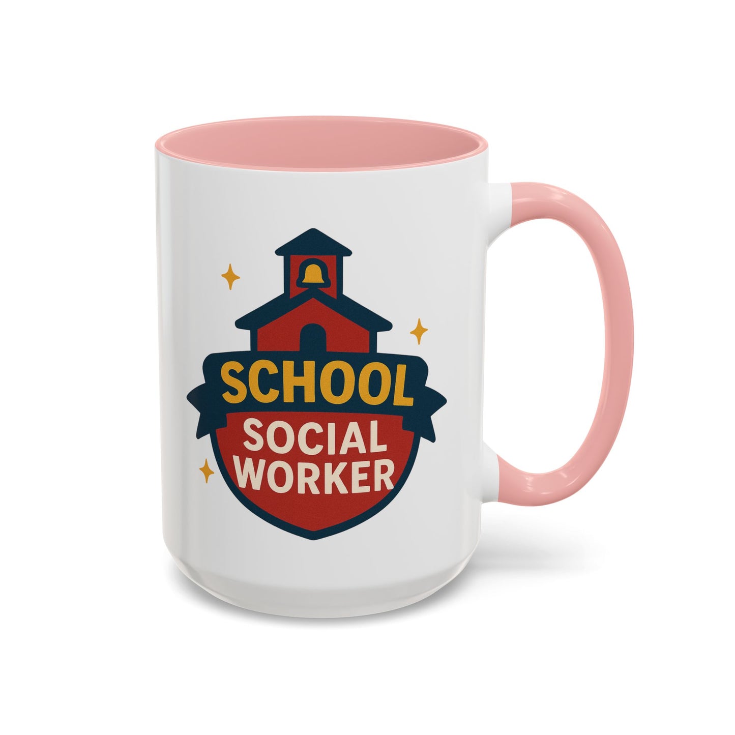 LCSW & School Social Worker Coffee Mug – Fueled by Coffee & Chaos (Various Colors)