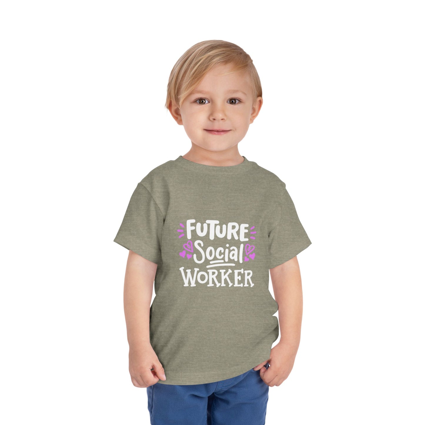 Toddler Tee — “Future Social Worker” Short Sleeve Shirt