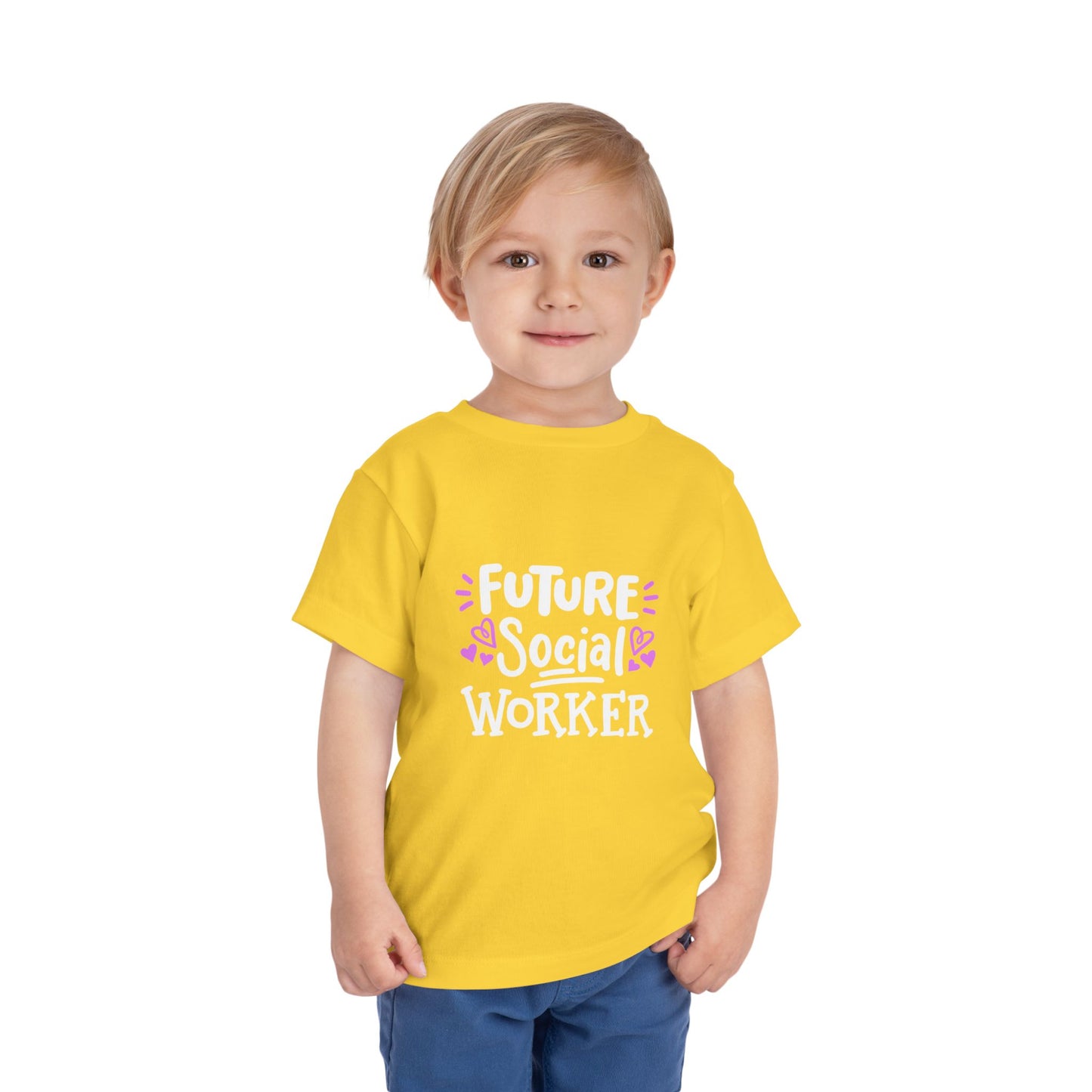 Toddler Tee — “Future Social Worker” Short Sleeve Shirt