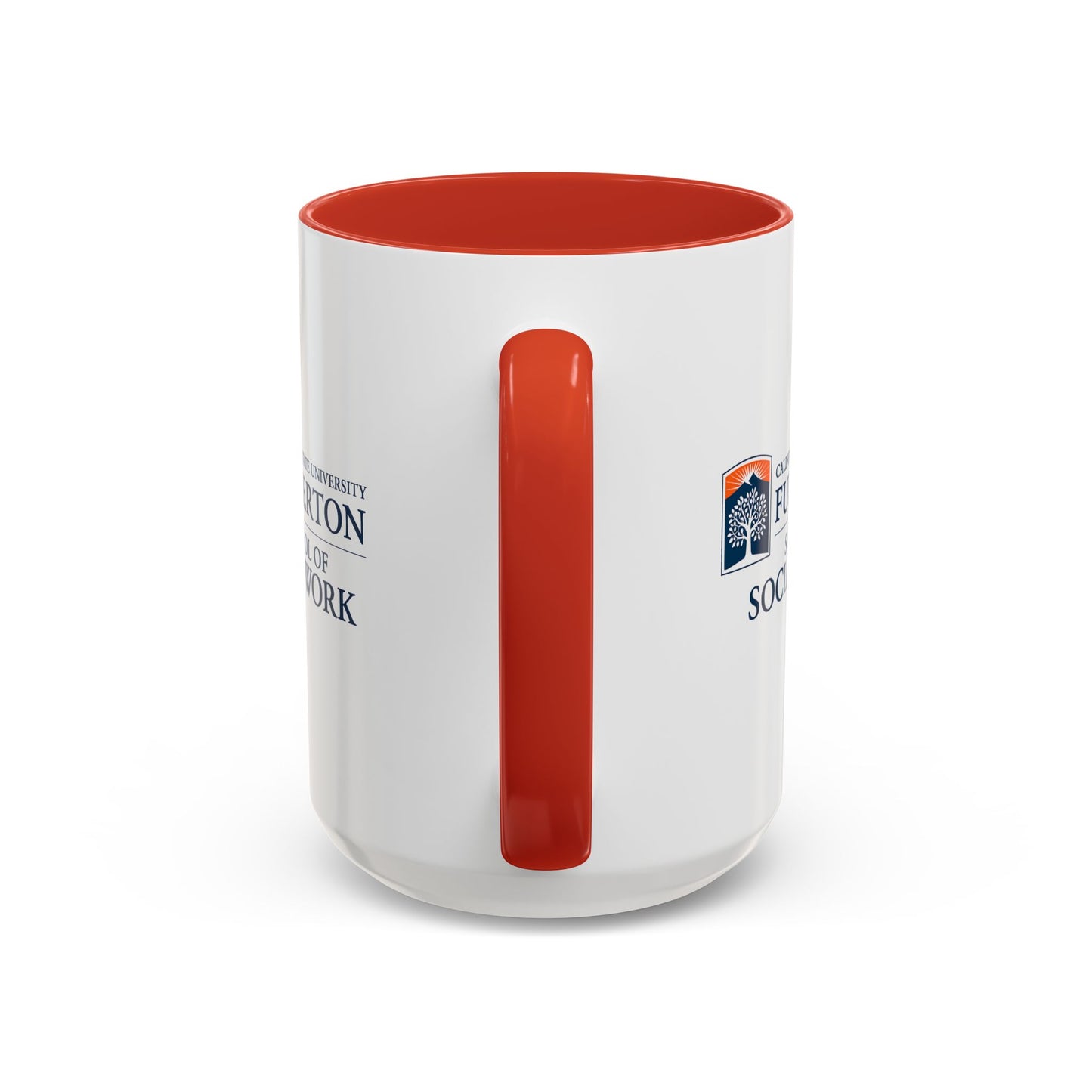 Fullerton School of Social Work Customized Accent Coffee Mug - 15oz