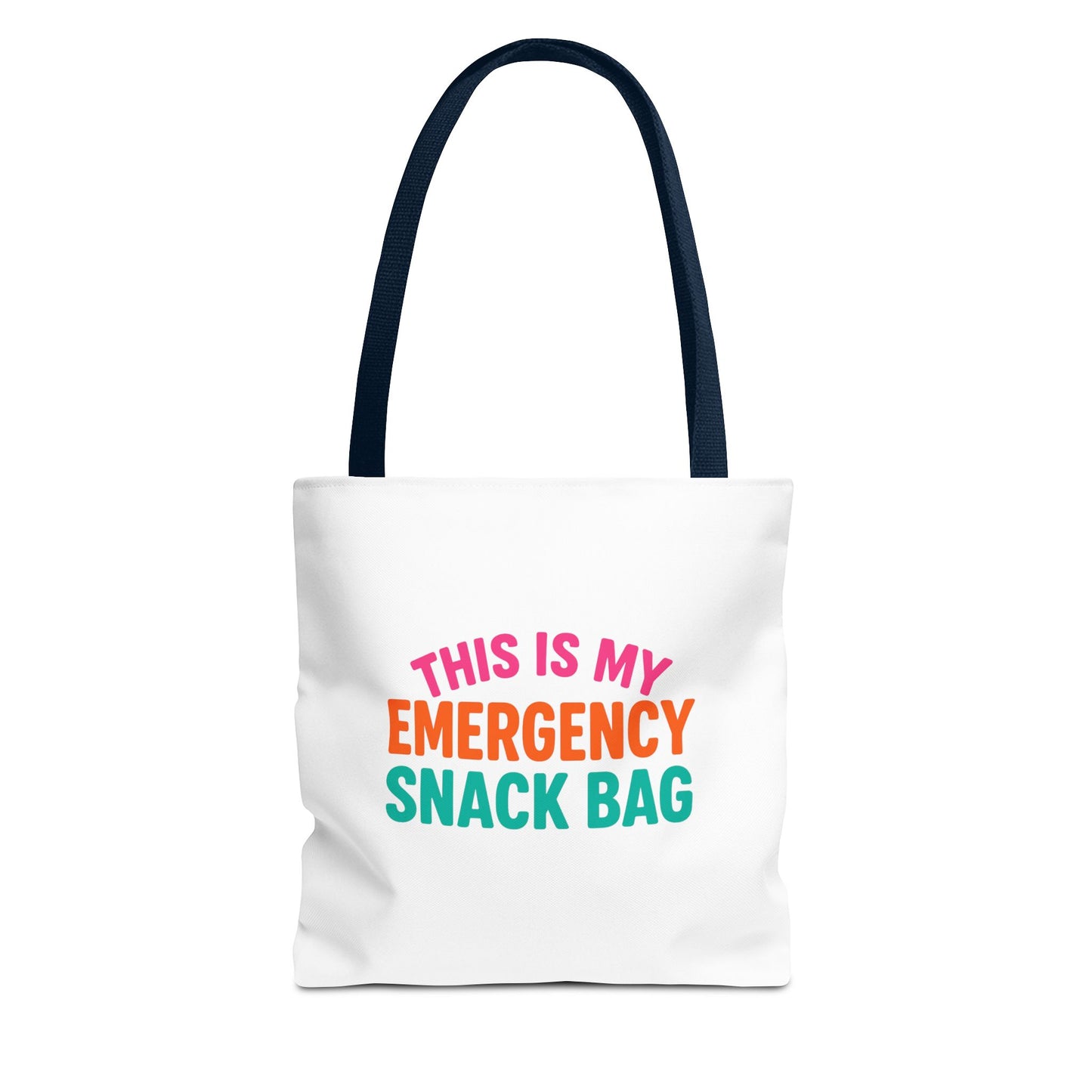Snack Emergency Tote Bag — "This Is My Emergency Snack Bag" Cute Grocery/Everyday Carry (Social Work/Mental Health)