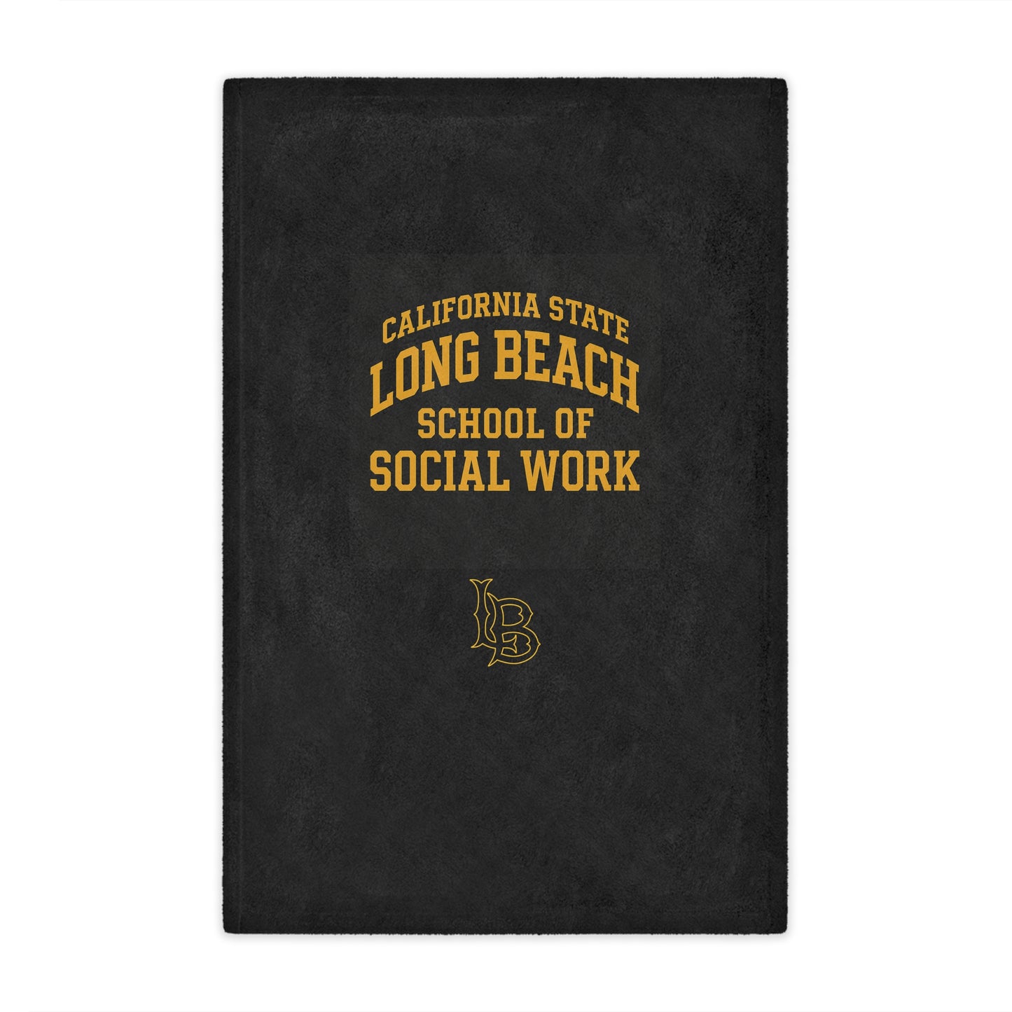 CSULB School of Social Work Mini Blanket - Great for your office chair or your couch at home!