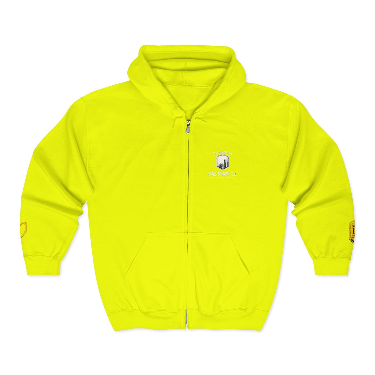 Cal State LA- School of Social Work -Unisex Heavy Blend™ Full Zip Hooded Sweatshirt - Ultimate Comfort for Fans