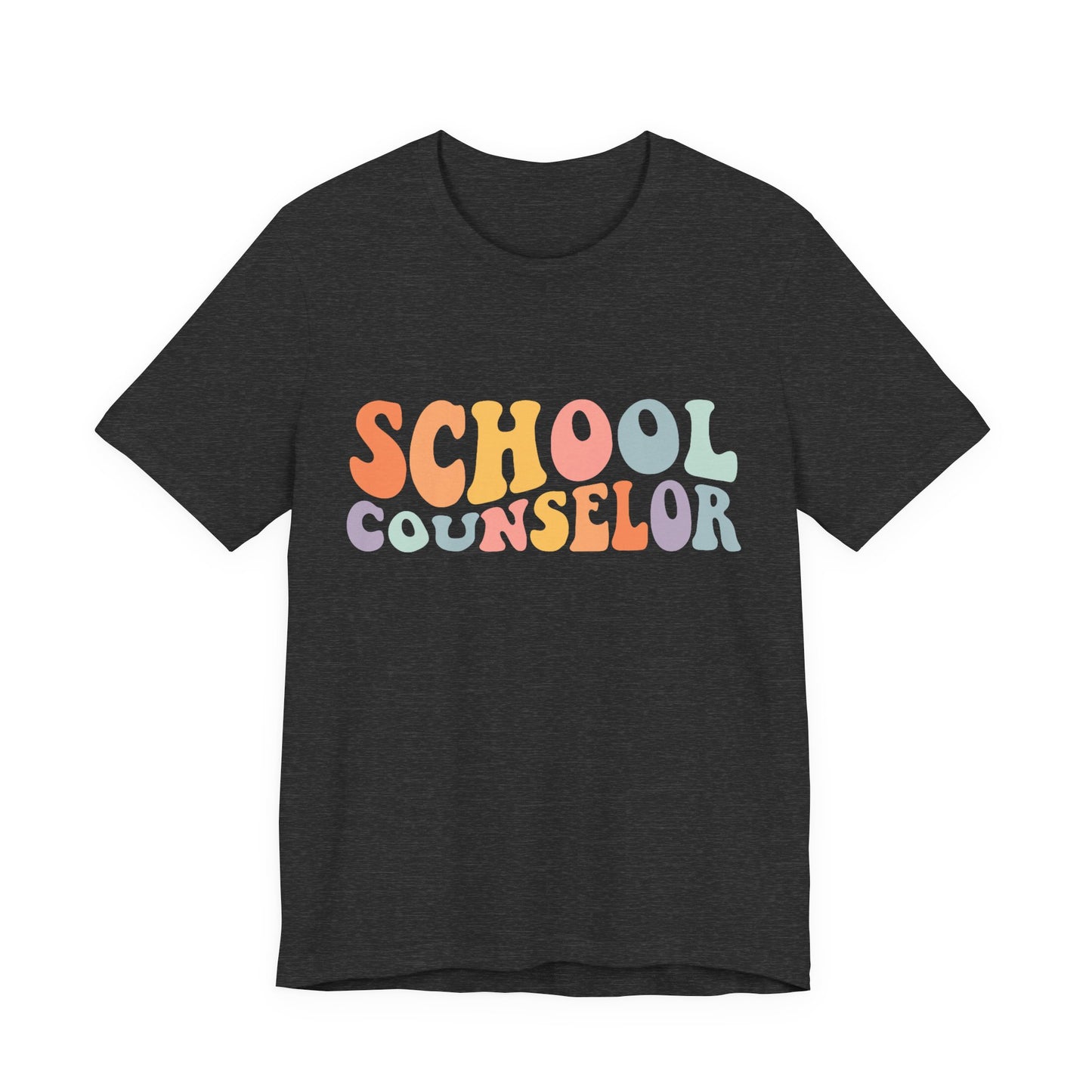 Unisex School Counselor Retro Shirt — Colorful Counseling Appreciation Tee