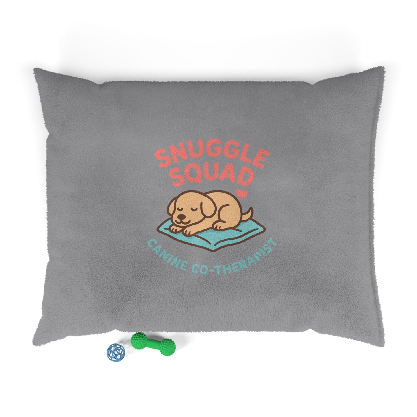 Snuggle Squad Canine Co-Therapist Pet Bed — Soft Plush Dog Cushion