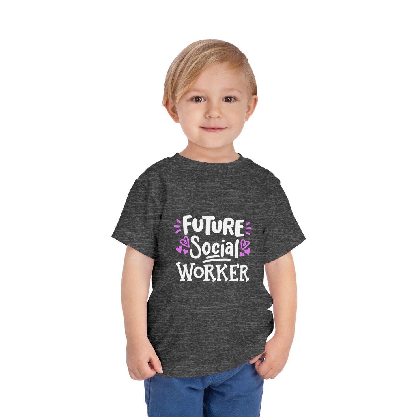 Toddler Tee — “Future Social Worker” Short Sleeve Shirt