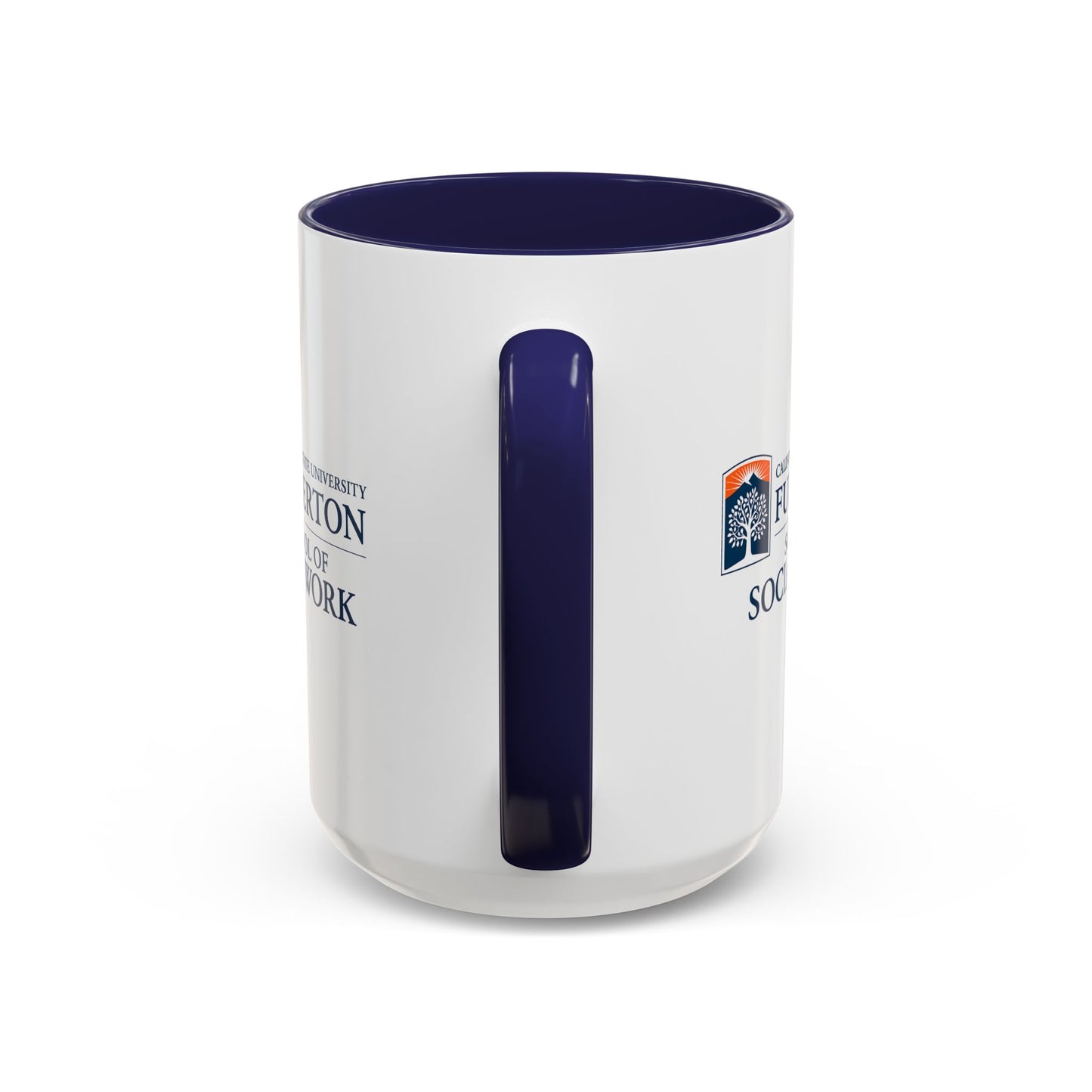 Fullerton School of Social Work Customized Accent Coffee Mug - 15oz