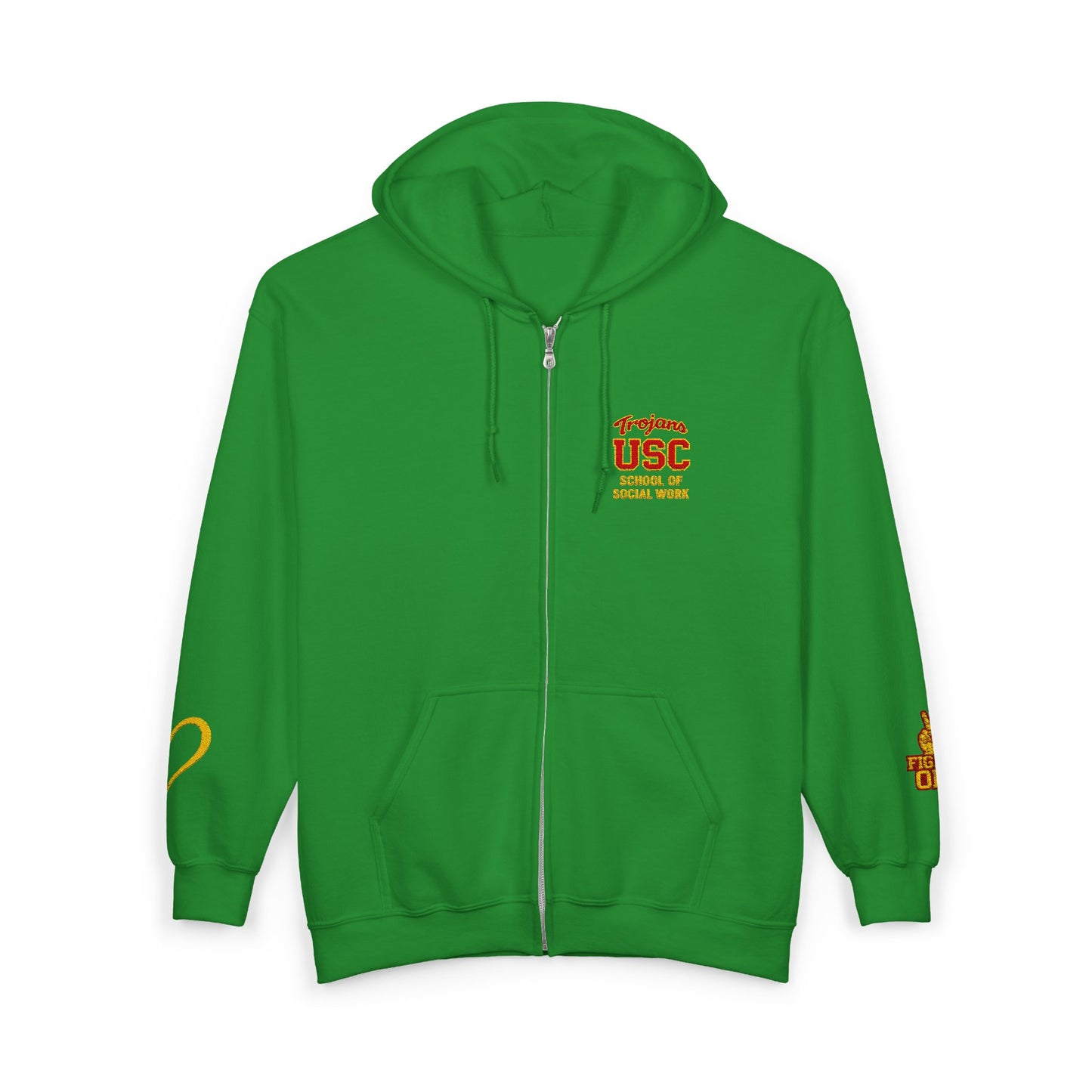 USC School of Social Work -Unisex Heavy Blend™ Full Zip Hooded Sweatshirt - Ultimate Comfort for Fans