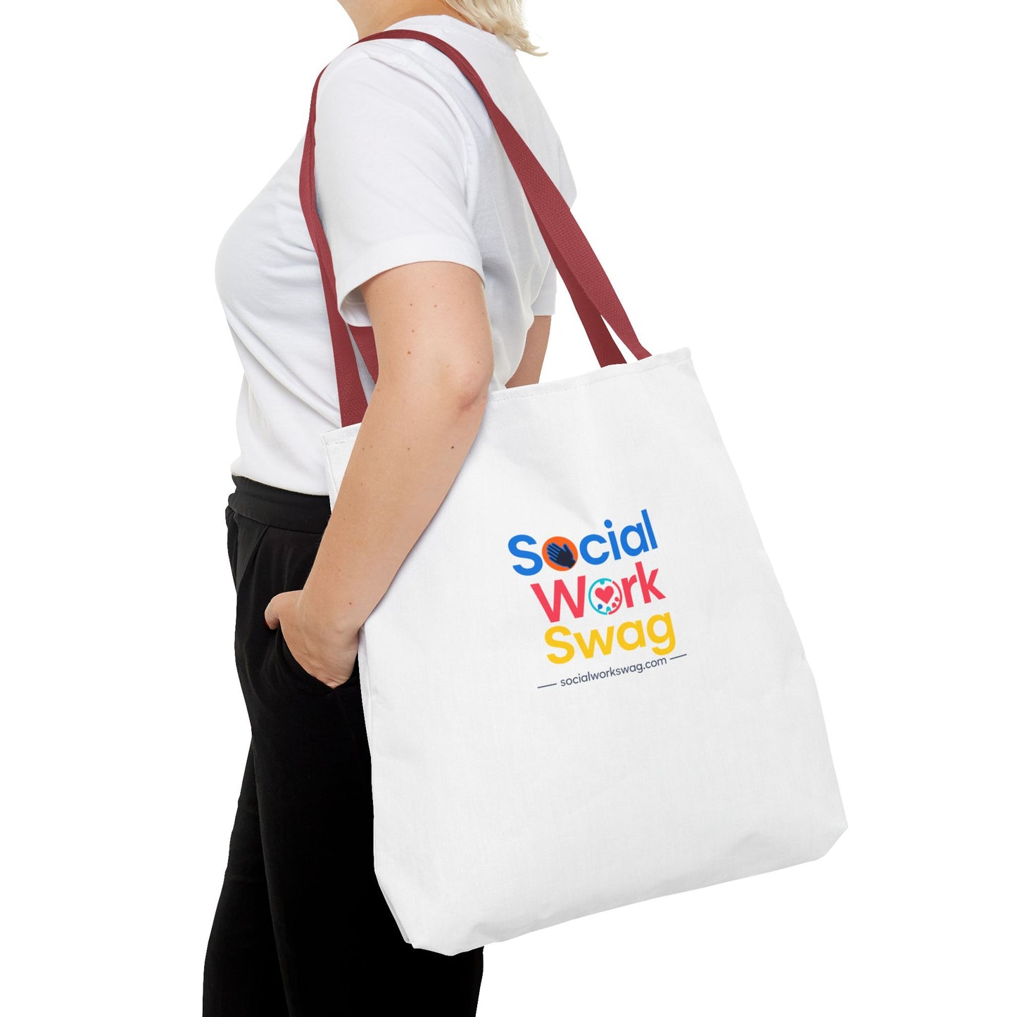Social Work Swag Tote Bag — Colorful Social Worker Gift Tote