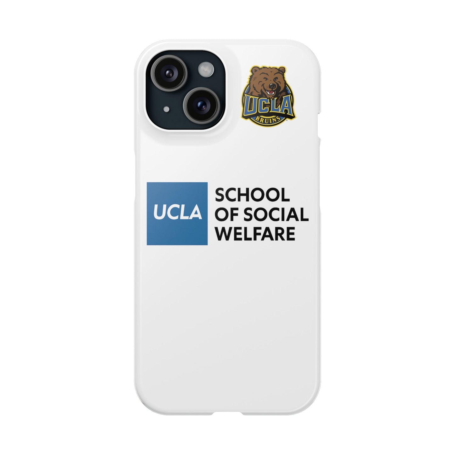 UCLA Slim I-Phone Case - School of Social Welfare (White)
