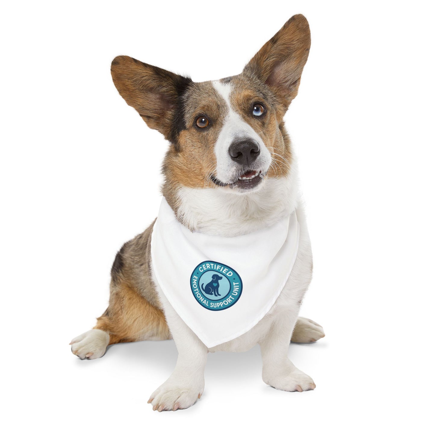Pet Bandana Collar "Certified Emotional Support Unit"