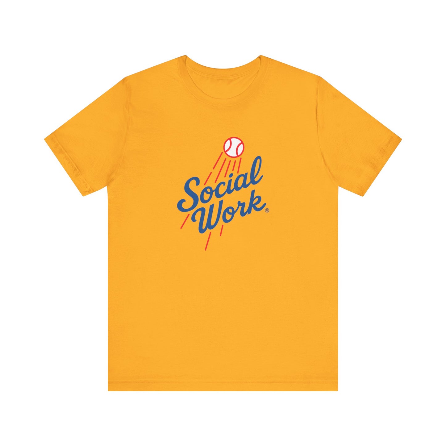 Social Work Vintage Baseball Tee – “Social Work” Script Graphic T‑Shirt