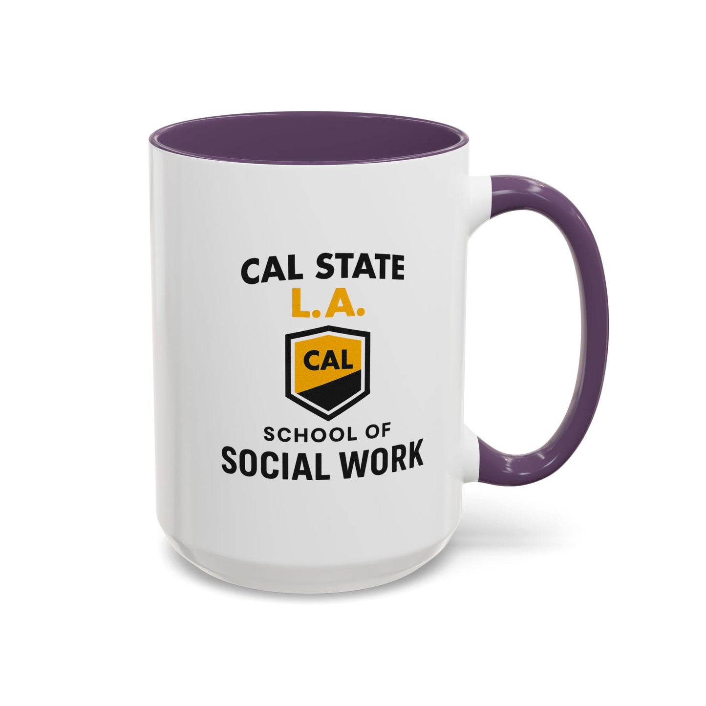 CSULA. - School of Social Work -Accent Mug - 15oz