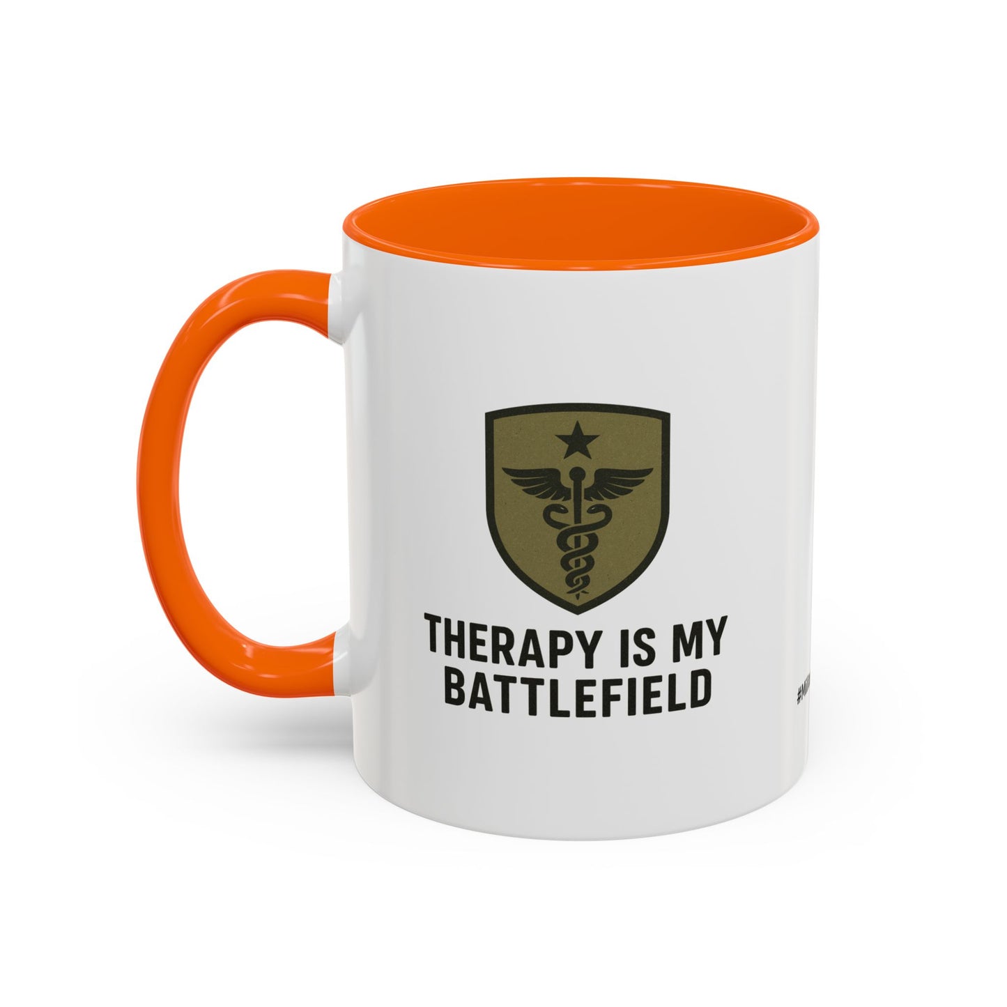 Military Social Work -Empowering Coffee Mug - "Therapy is My Battlefield" - Perfect Gift for Advocates and Supporters