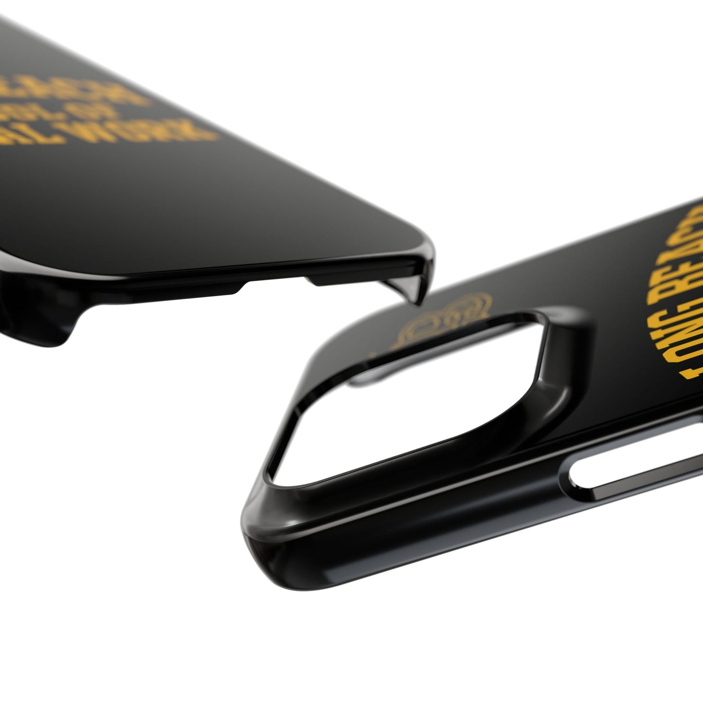 Long Beach State University - Slim I-Phone Case - School of Social Work (Black)