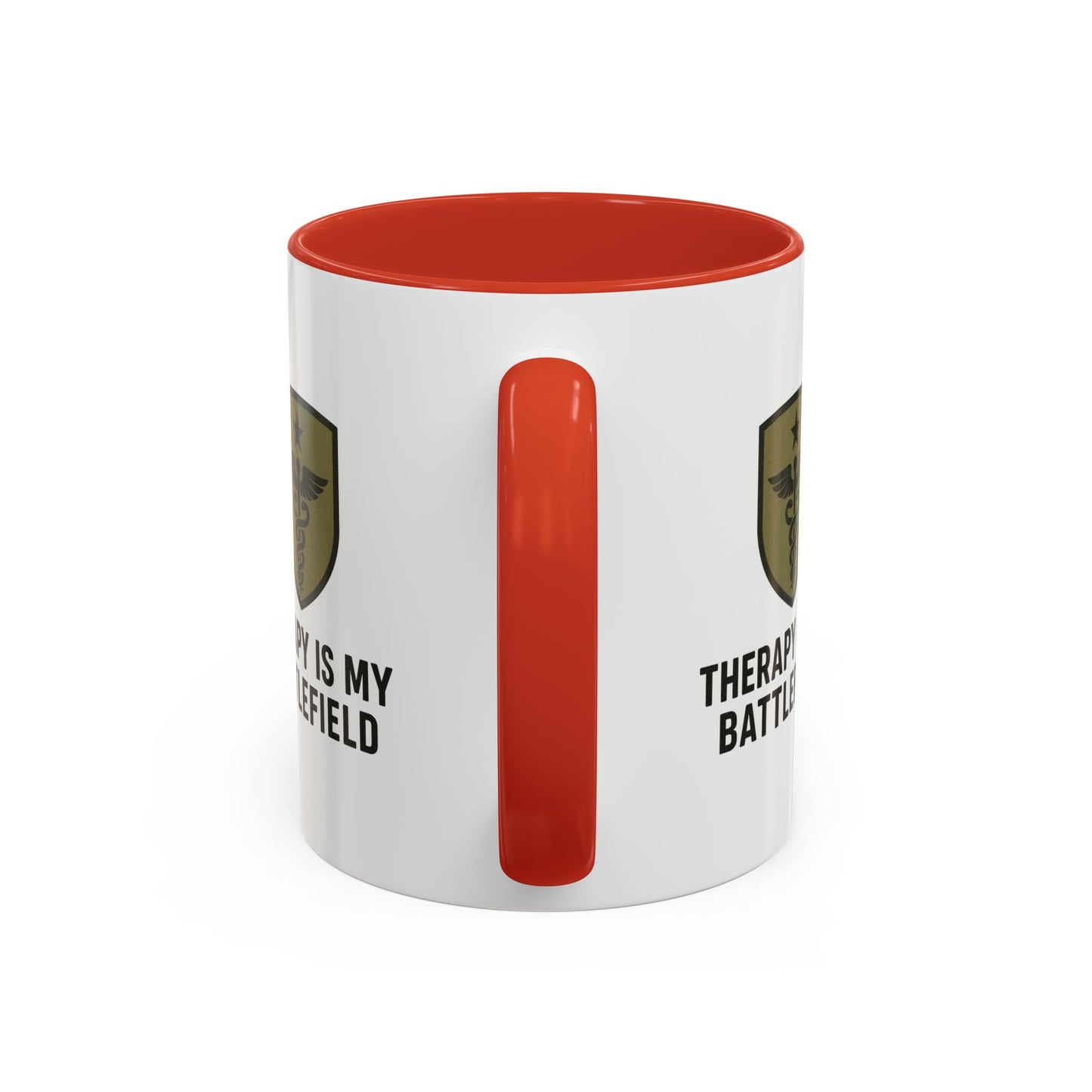 Military Social Work -Empowering Coffee Mug - "Therapy is My Battlefield" - Perfect Gift for Advocates and Supporters