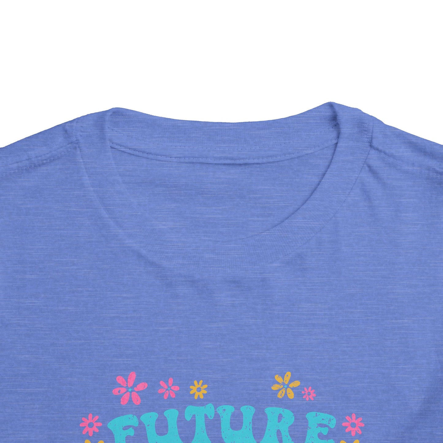 Toddler Tee - "Future Social Worker" Colorful Floral Graphic