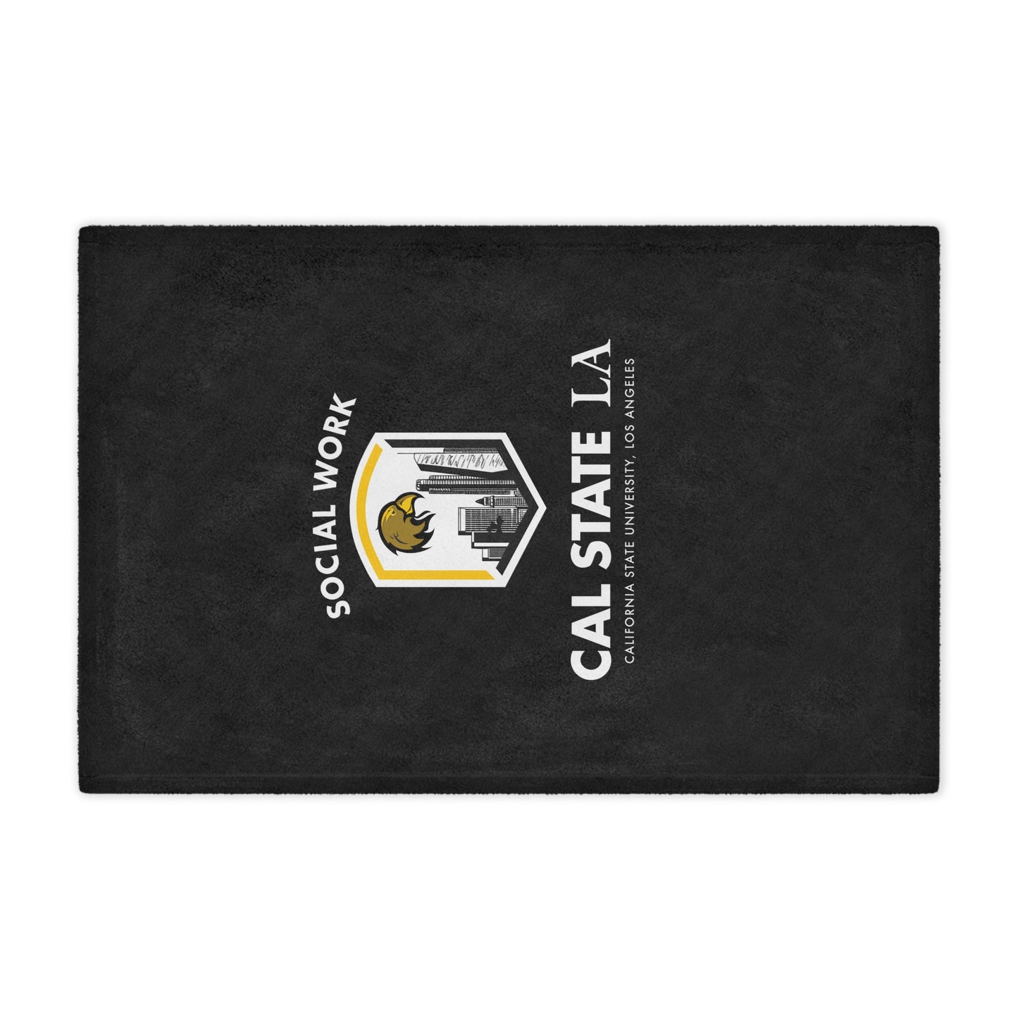 CSULA School of Social Work Mini Blanket - Great for your office chair or your couch at home!