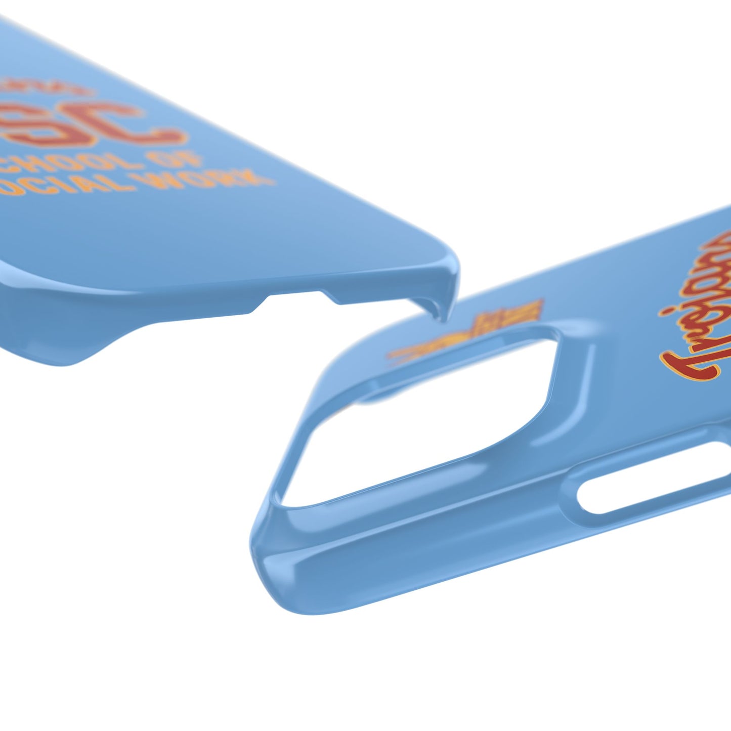 USC Trojans Slim I-Phone Case - School of Social Work (Light Blue)
