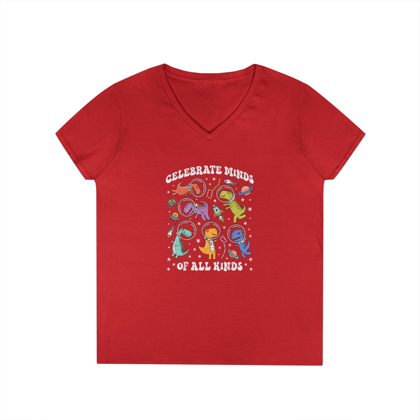 Celebrate Blinds of All Kinds V-Neck Tee - School Social Worker (Women's)