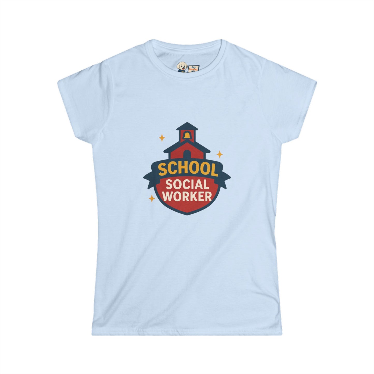 School Social Worker Women's Softstyle Tee - Empowerment Shirt for Education