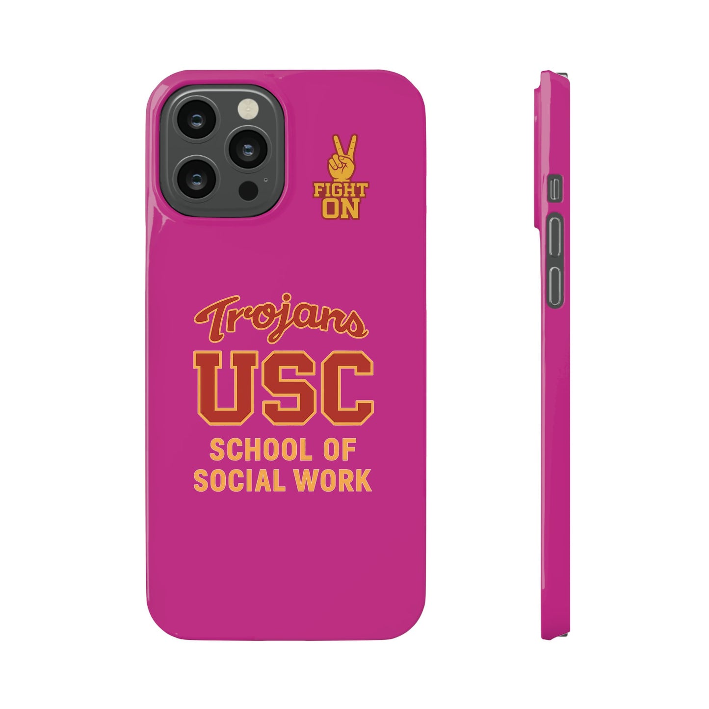 USC Trojans Slim I-Phone Case - School of Social Work (Pink)