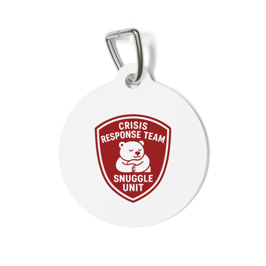 Pet Tag — "Crisis Response Team: Snuggle Unit" Cute Rescue Badge ID