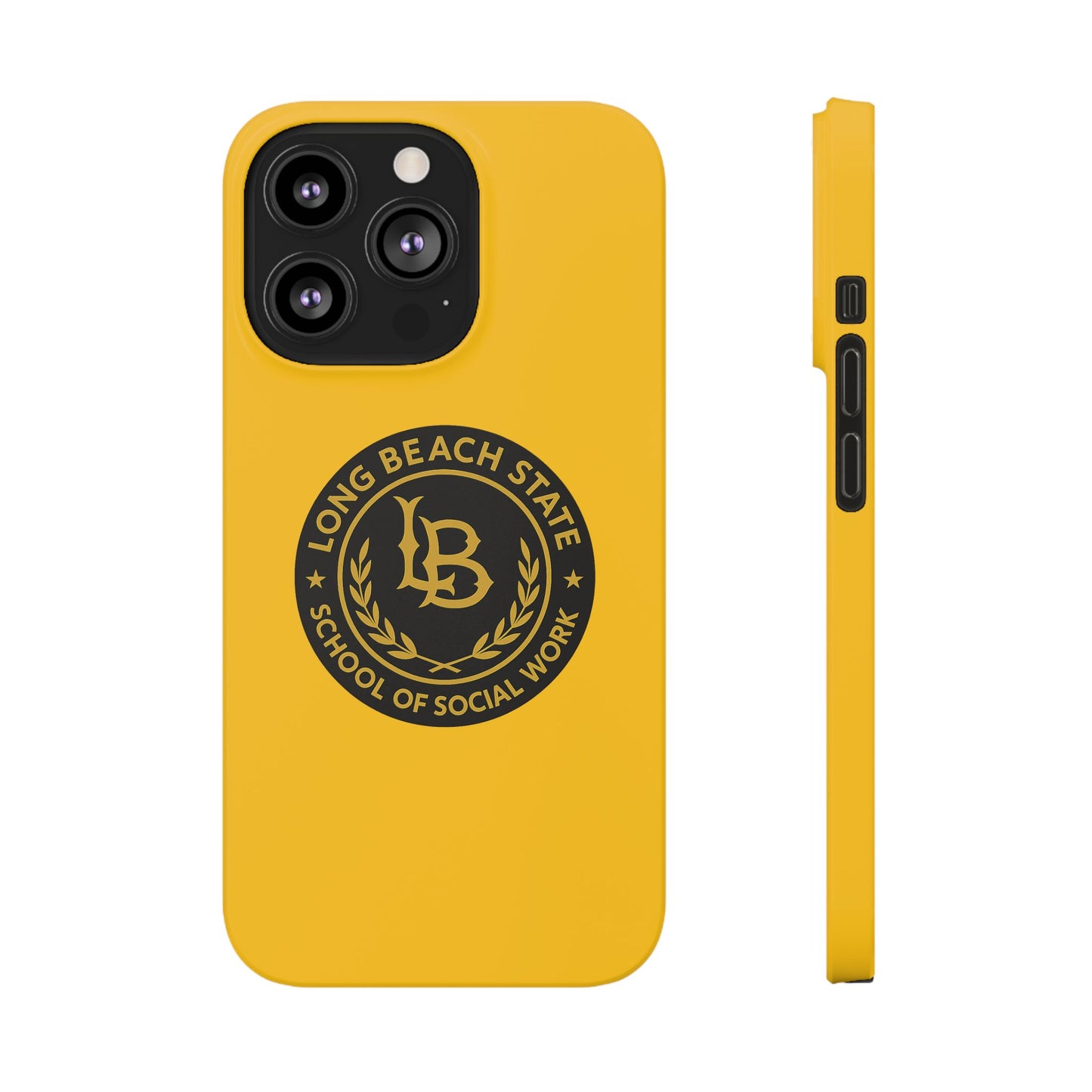 Long Beach State University - Slim I-Phone Case - School of Social Work (Yellow)