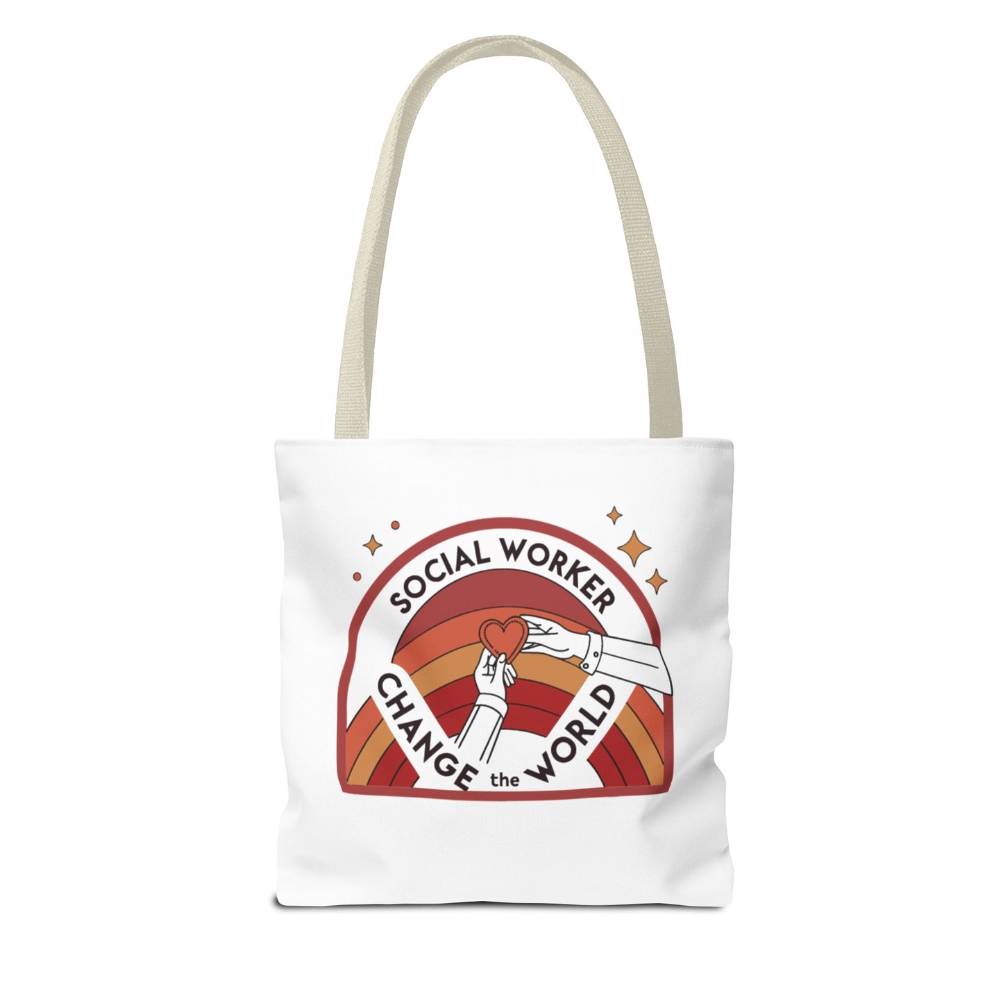 Social Worker Tote Bag — "Social Workers Are Everyday Heroes" / "Social Worker Change the World" Reusable Gift