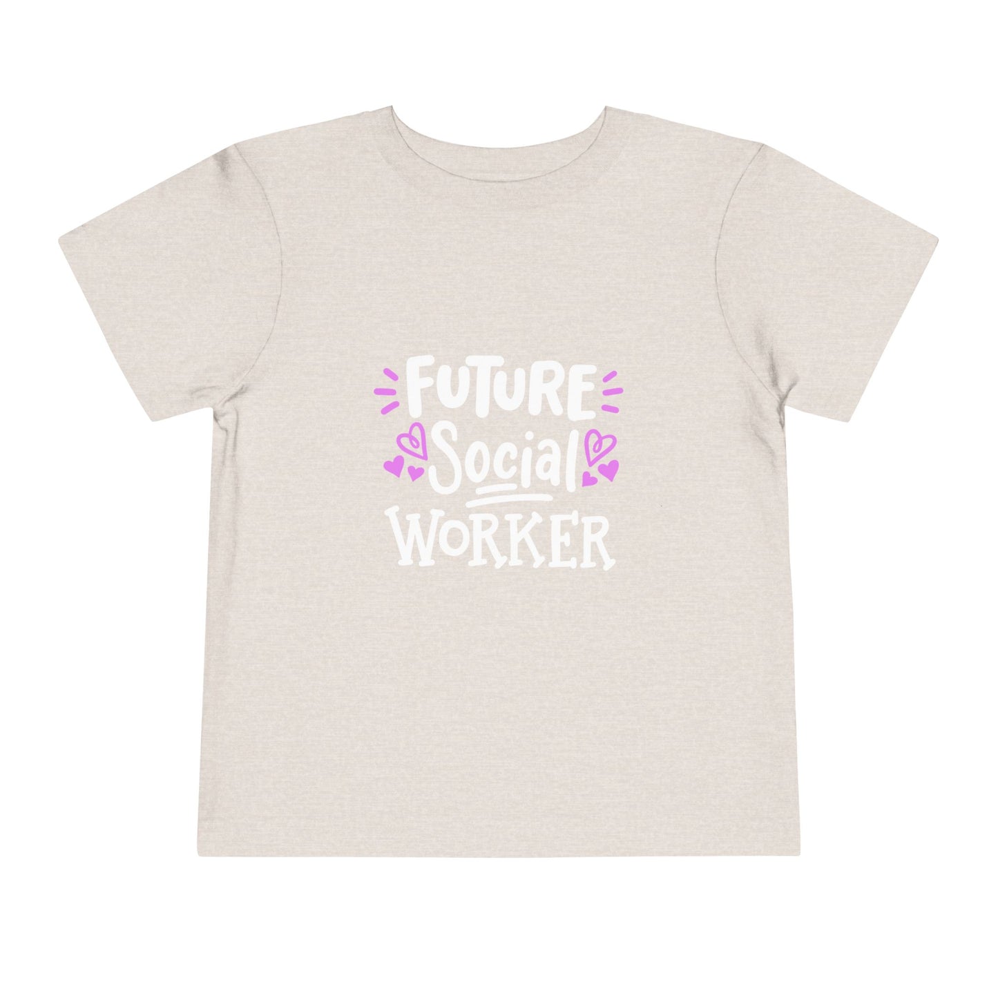 Toddler Tee — “Future Social Worker” Short Sleeve Shirt