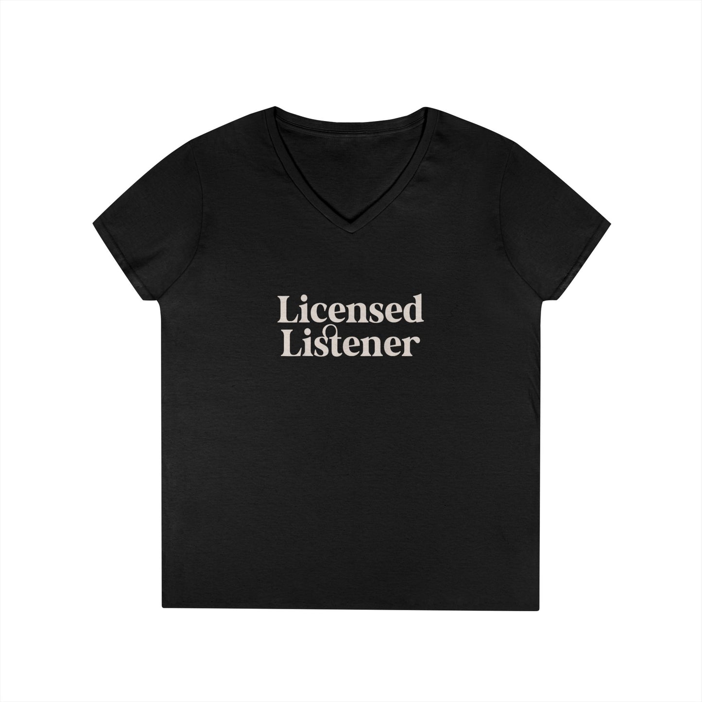 Women's Licensed Listener V-Neck T-Shirt - School Social Worker
