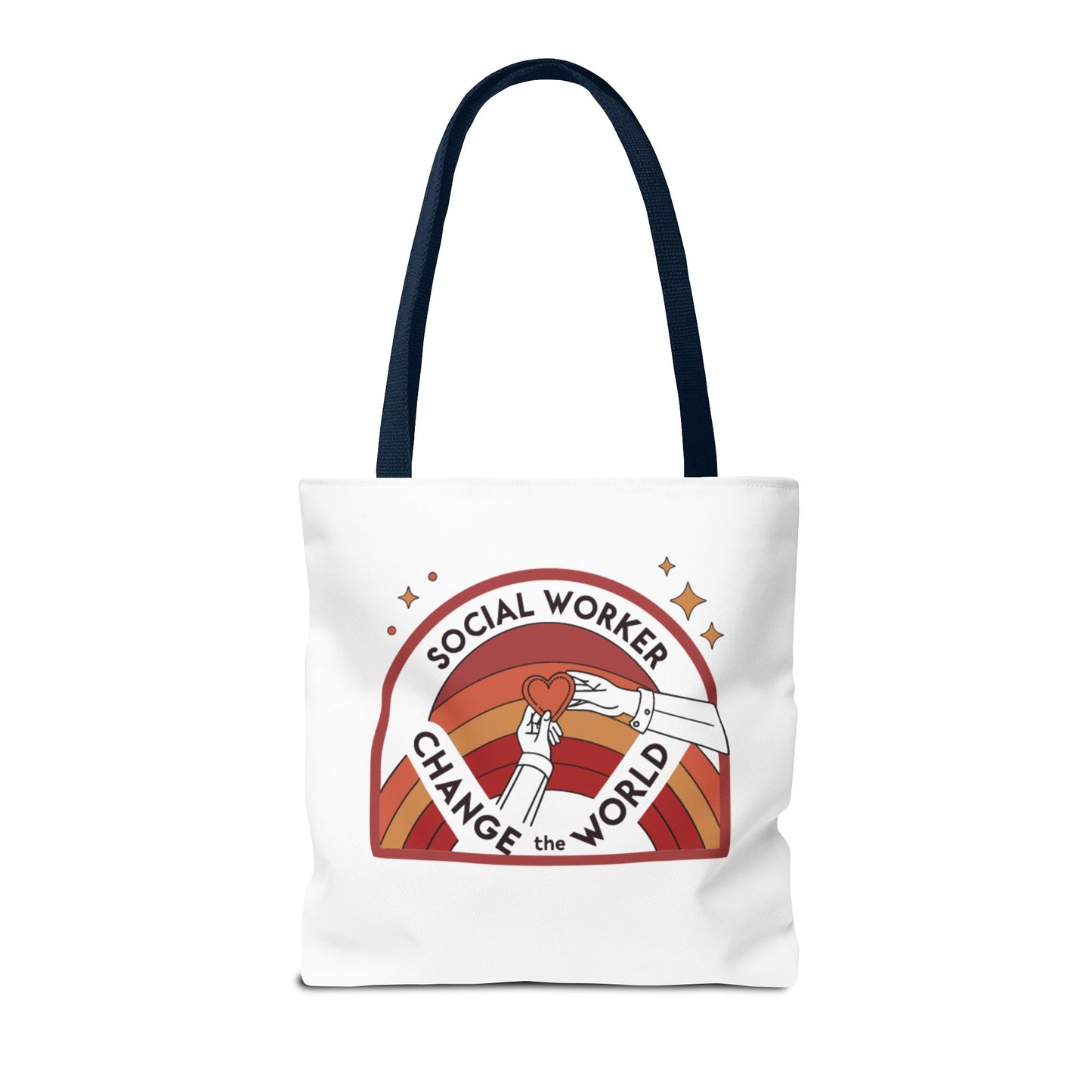 Social Worker Tote Bag — "Social Workers Are Everyday Heroes" / "Social Worker Change the World" Reusable Gift