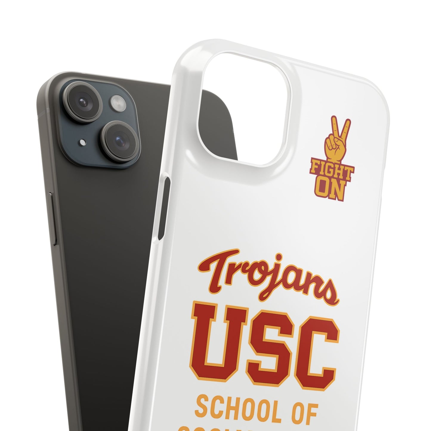 USC Trojans Slim I-Phone Case - School of Social Work (White)